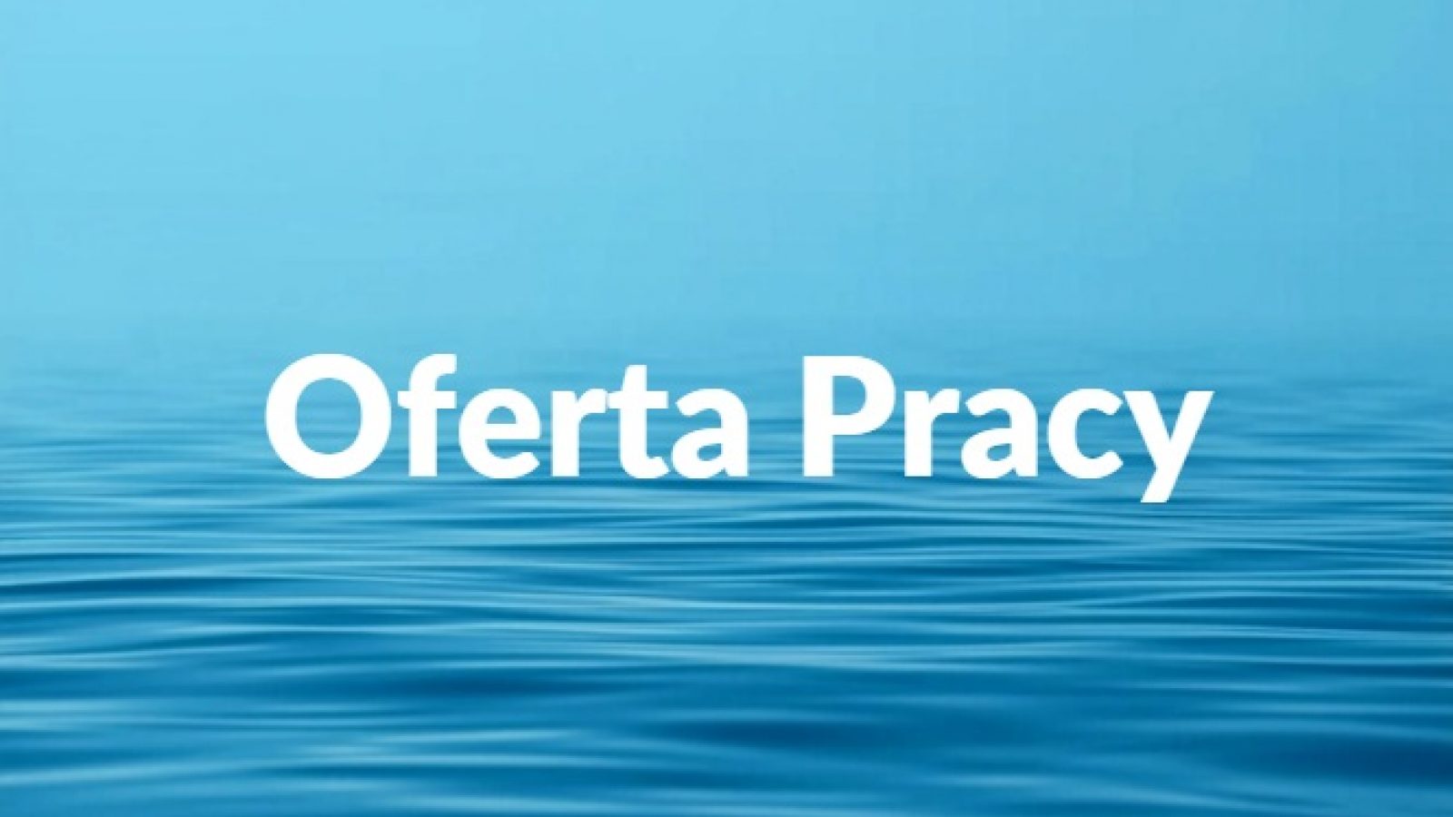oferta pracy woda